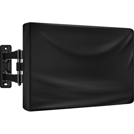 Housse de protection pour écran plat d'extérieur - Tissu 210D - Noir (94 x 15 x 64 cm) (1/5)