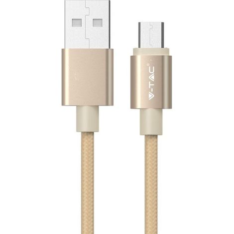 Cable micro USB Serie Platinum 1 metro Color - Dorado (1/5)