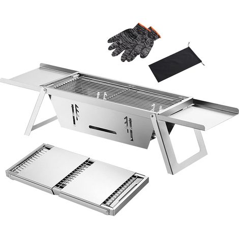 Barbecue au charbon de bois portable - Appareil de barbecue de camping - (1/5)