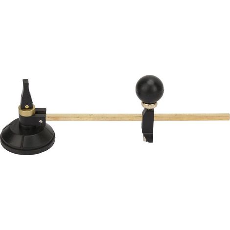 Coupe-verre Circulaire Réglable avec Compas à 6 Roues et Ventouse pour une Coupe de Cercle de Précision jusqu'à 80 Cm (40 cm de diamètre) (1/5)
