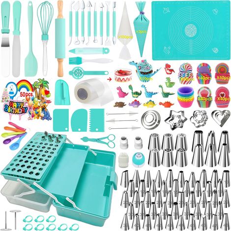 Douille Patisserie, Ustensiles à Pâtisserie, Patisserie Accessoire, Kit Patisserie Professionnel, Kit Gateau, Poche a Douille Patisserie