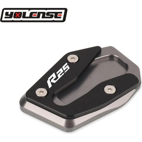 (Gris-R25) Extension de béquille latérale compatible avec YAMAHA YZF-R3 YZF-R25 YZFR3 YZFR25 YZF R3 R25 2021 2022 maxpower (1/4)