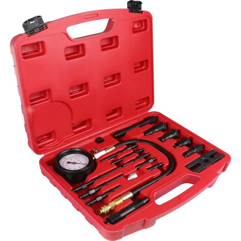 Kompressionsprüfgerät für Dieselmotoren, Zylinderdruckdiagnosegerät für TDI/CDI-Diagnosegeräte, Manometer-Set für Dieselmotoren von Pkw, Traktoren und Autos (1/5)