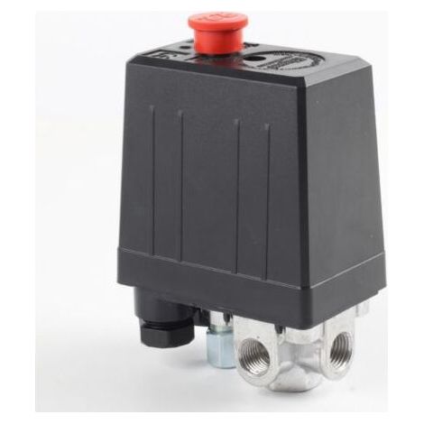 ¼" NPT Air Compressor Pressure Switch – Single Phase – 10 Bar/145psi – 4 Outlets – Adjustable Pressure Control (1/5)