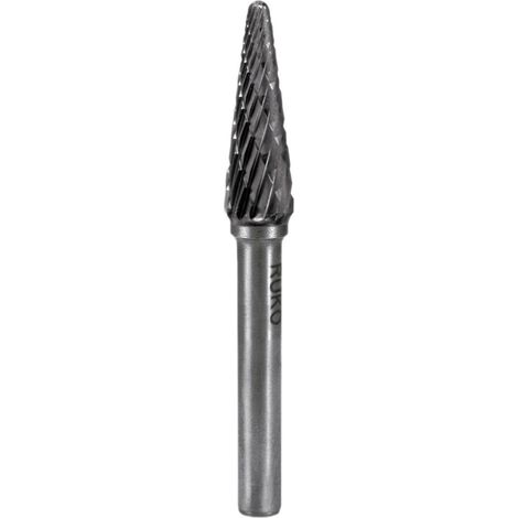 Frässtift KEL Ø 3mm Kopflänge 14mm Schaft-Ø 3mm Hartmetall Verzahnung KVZ 4 RUKO
