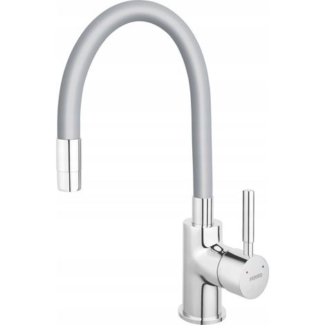 Rubinetto miscelatore ZUMBA cucina grigio cromo