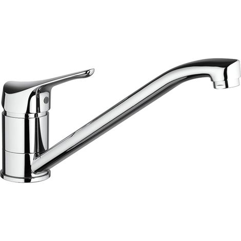 Miscelatore lavello a canna lunga in ottone cromato (1/2)