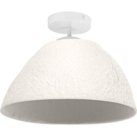 LEDVANCE blanc luminaire de plafond décoratif Camel Bell en métal et papier mâché, E27, diamètre 375 mm, abat-jour en matériau recyclé, durable grâce à une source lumineuse remplaçable, installation s