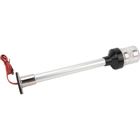 30 cm (12 Zoll) Bootsheckleuchte, Sockel aus Edelstahl 316, 360° LED-Beleuchtung zum Ankern und Navigieren, warmweiß, für Yachten und Boote. (1/5)