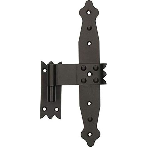 KOTARBAU Bande centrale de 240 mm avec gond pour volets pliants - Revêtement par poudre - Noir (1/5)