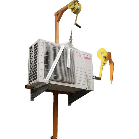 Attrezzatura di sollevamento, cavo lungo 20 m, capacità di carico 230 kg, supporto e verricello da 20 m. (1/5)