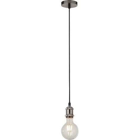 Sospensione Contemporanea Adjustable Acciaio Argento Alluminio 1 Luce E27 (1/5)