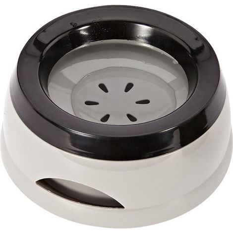 Gamelle d'eau - Gamelle anti-fuite - Gamelle étanche pour animaux - Gamelle pour chien - Grise - Conception anti-bave - Gamelle d'eau portable pour chats et chiens (grise) (1/4)