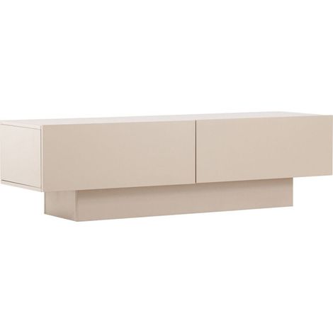 Meuble TV 2 Portes "Cuenca" 160cm Beige (1/5)