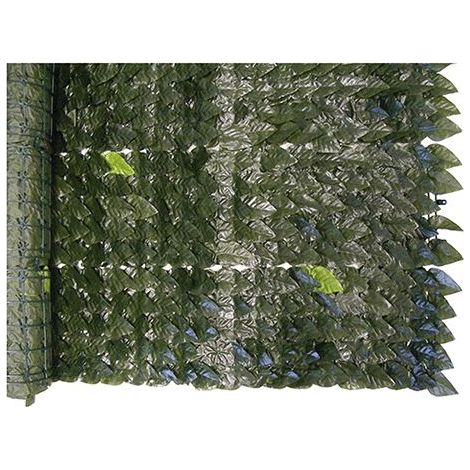 Feuilles de laurier de haie artificielle en PVC vert 1x20 mt feuilles synthe'tiques lavables pour usage exte'rieur