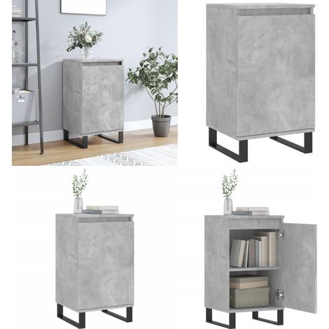 Credenza Grigio Cemento 40x35x70 cm in Legno Multistrato - Credenza grigio cemento - Credenza moderna