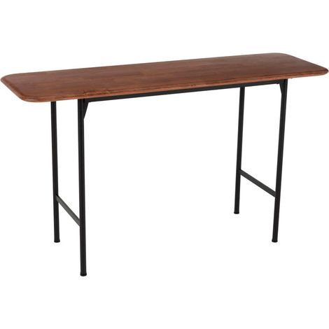 Console 140x45x80 cm en bois et métal - JUNDRO