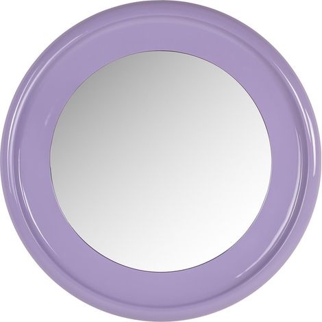 Miroir mural rond violet design contemporain élégant - Violet pastel lumineux (1/2)