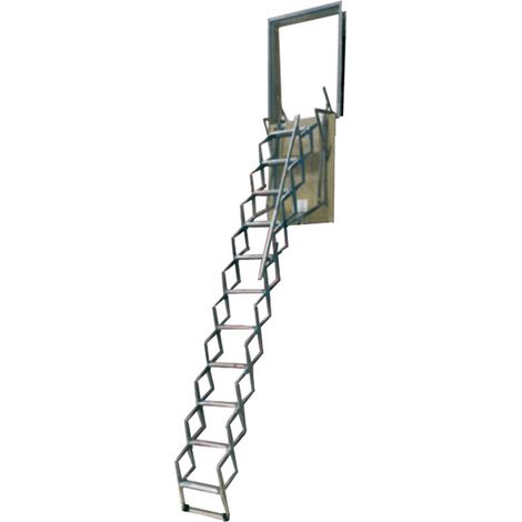 1PZ SCALA A PANTOGRAFO A PARETE 70 x 100 x H. 3 mt. -11 gr.