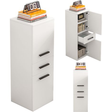 Bücherregal, Weiß 30x85x30 Cm (1/3)