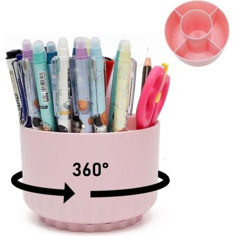 Organizzatore da scrivania, organizer da tavolo, contenitore per trucchi a 360° per maggiore ordine sulla scrivania dello studente.