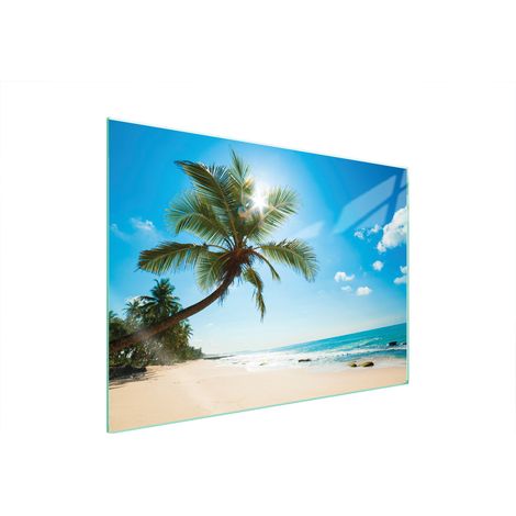 GLASSCHUTZPLATTE FÜR HERD 70x52 BEACH (1/5)