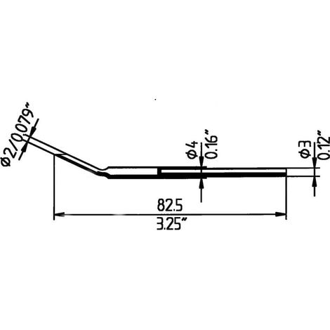 Ersa MD/SB Punta de soldador para desoldar 2 mm - 2 unidades