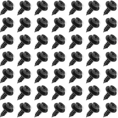 50x Schraubbefestigungsclip Universalschraube 5,5x19 (1/5)