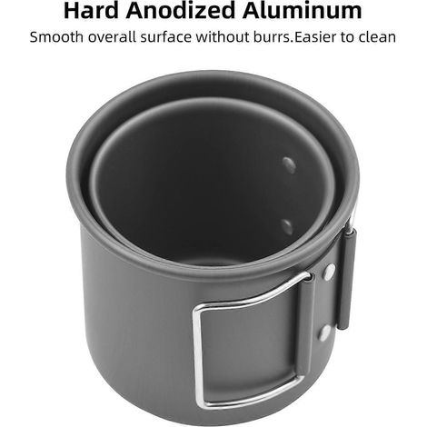 Kaffeefilter-Set, tragbarer Aluminium-Reisebecher (450 ml und 250 ml) mit Filter