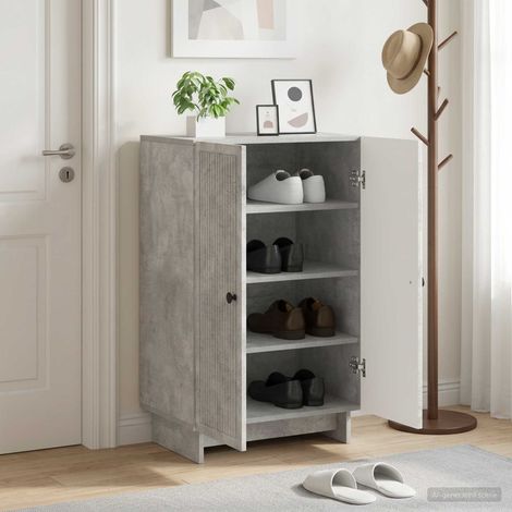 Cabinet à chaussures EDE 59,5 x 39,5 x 90 cm Bois d'ingénierie (1/5)