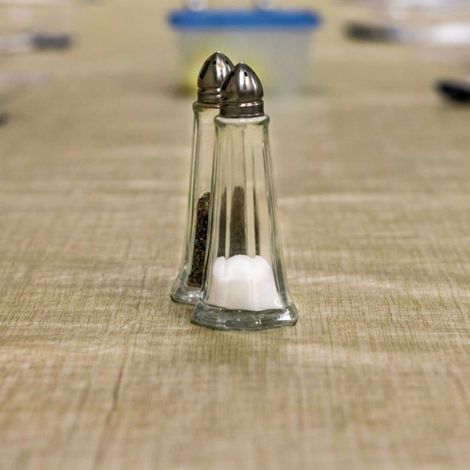 Salière - Poivrière - Verre - Motif Phare - Bouchon À Vis - Lot De 2 (1/4)