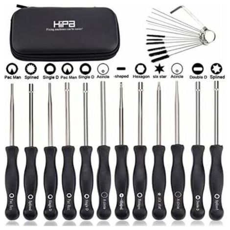 Ensemble de 12 outils de réglage de carburateur et tournevis de réglage pour moteur à 2 temps, pour débroussailleuses, tronçonneuses Poulan, Husqvarna, STHIL, Echo. (1/5)