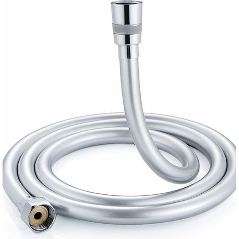 Flexible de douche Flexible de douche en PVC 1,5 m, flexible de douche anti-torsion et anti-torsion 360° avec raccord en laiton, universel G 1/2 (1/4)