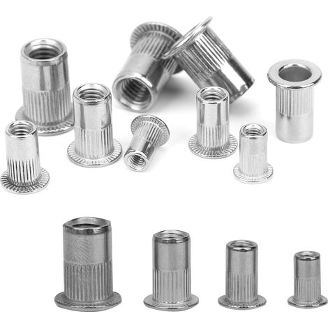 Coffret de 200 écrous à sertir et inserts en acier inoxydable (M3, M4, M5, M6) – Accessoires (1/5)