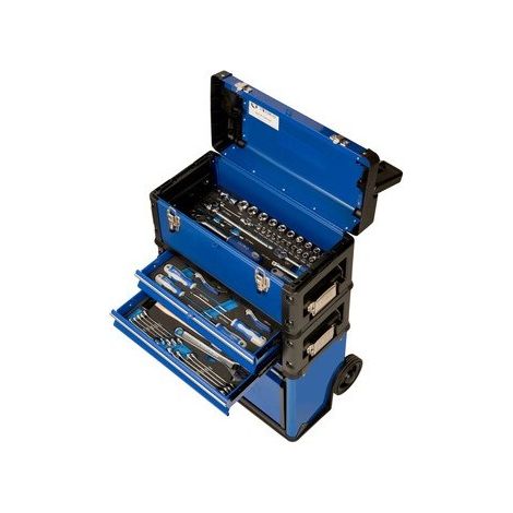 IRIMO - Tour de 3 boîtes à outils sur roues avec jeu d'outils pour utilisation MRO - équipée 98