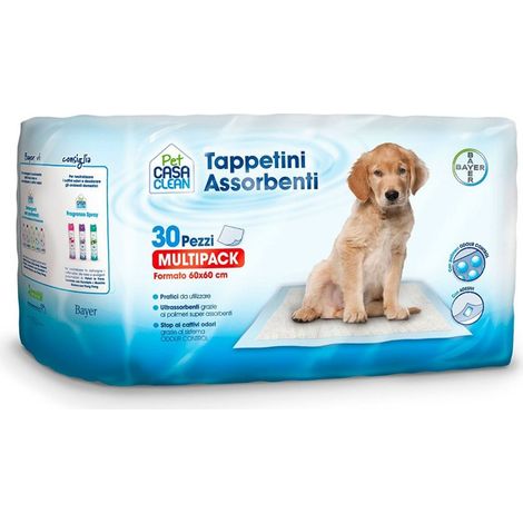 Elanco Sano e Bello (60x60) Tappetini Igienici Assorbenti - Confezione 30 Tappetini - Tappetini Assorbenti