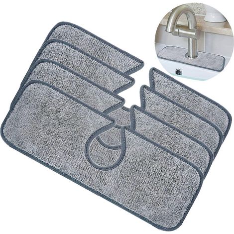 Tapis de robinet de cuisine pour évier (lot de 4) (1/5)
