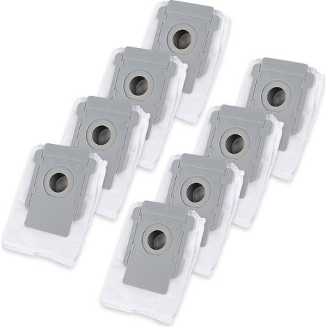 Paquete de 8 bolsas de repuesto para aspiradora iRobot Roomba serie I y S i7 i7+ 7550, i3 i3 Plus 3550, i6 i6+ 6550, i8 i8+ 8550, S9 S9+/9550, filtro automático de suciedad con base limpia. (1/5)