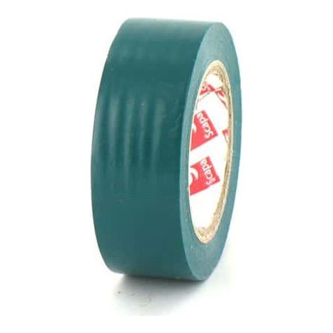 Cinta de 19 mm de PVC eléctrica Scapa 2702 verde