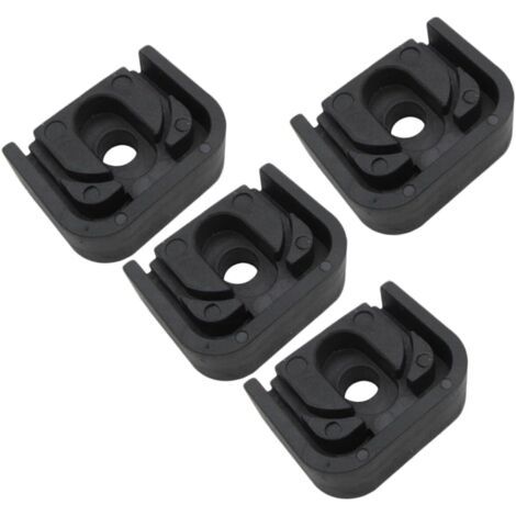 BUNTHAUS Lot De 4 Coussinets Amortisseurs De Vibrations Pour Climatiseur Pieds De Condenseur Support Amortisseur En Caoutchouc Noir