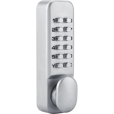Cadenas à code numérique, serrure de porte, combinaison de codes à 11 chiffres, sécurité avec boucle et plaque arrière à double fonction (1/5)