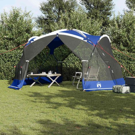 vidaXL Tenda zanzariera con tetto Blu Azzurro 434 x 434 x 230 cm (1/5)