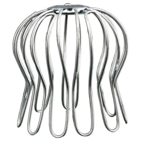 Crapaudine en Fil galvanisé à chaud (75 mm jusqu'à 85 mm ⌀) – Filtre de gouttière - Filtre anti feuille (Lot de 4) (1/3)