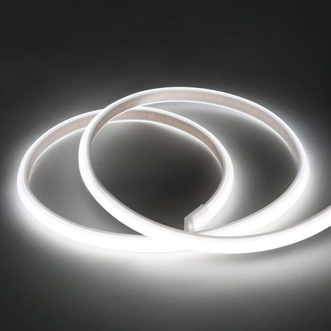 Eclairage Led Cob Ruban 220V 1M 2M 3M 5M 10M Blanc Chaud Blanc Froid 3000K 4000K 6000K Ip67 Waterproof Strip Light(Blanc Fro[CA59] (1/5)