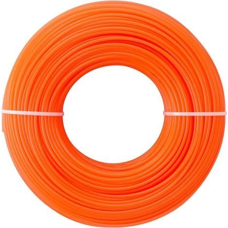100m Fil Coupe Bordures 2,4 mm Diamètre Fil pour Débroussailleuse Nylon (1/4)