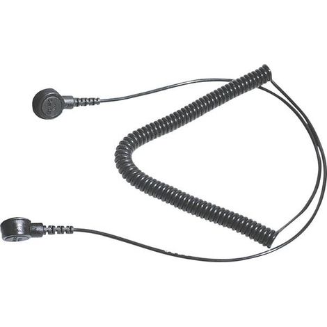 BERNSTEIN Tools for Electronics 9-342-2 Cavo di messa a terra ESD 2.40 m Connettore a pressione 3 mm, Connettore a pres