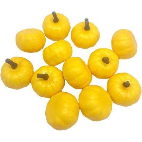 Citrouille Décoration Halloween - 12 Pièces Citrouilles Automne - Déco Intérieur Extérieur - 6 cm - Lot de 12 (1/4)