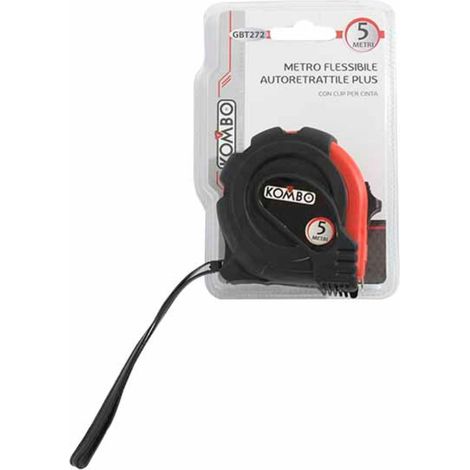 Metro Flessibile Autoretrattile con Clip 5mtx25mm
