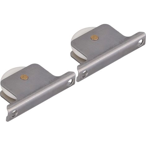2 Stück Schiebetürrollen mit Sockel für Badezimmer-Duschglastüren, 38 mm (1/5)