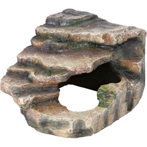 Rocher d'angle avec grotte et plateforme